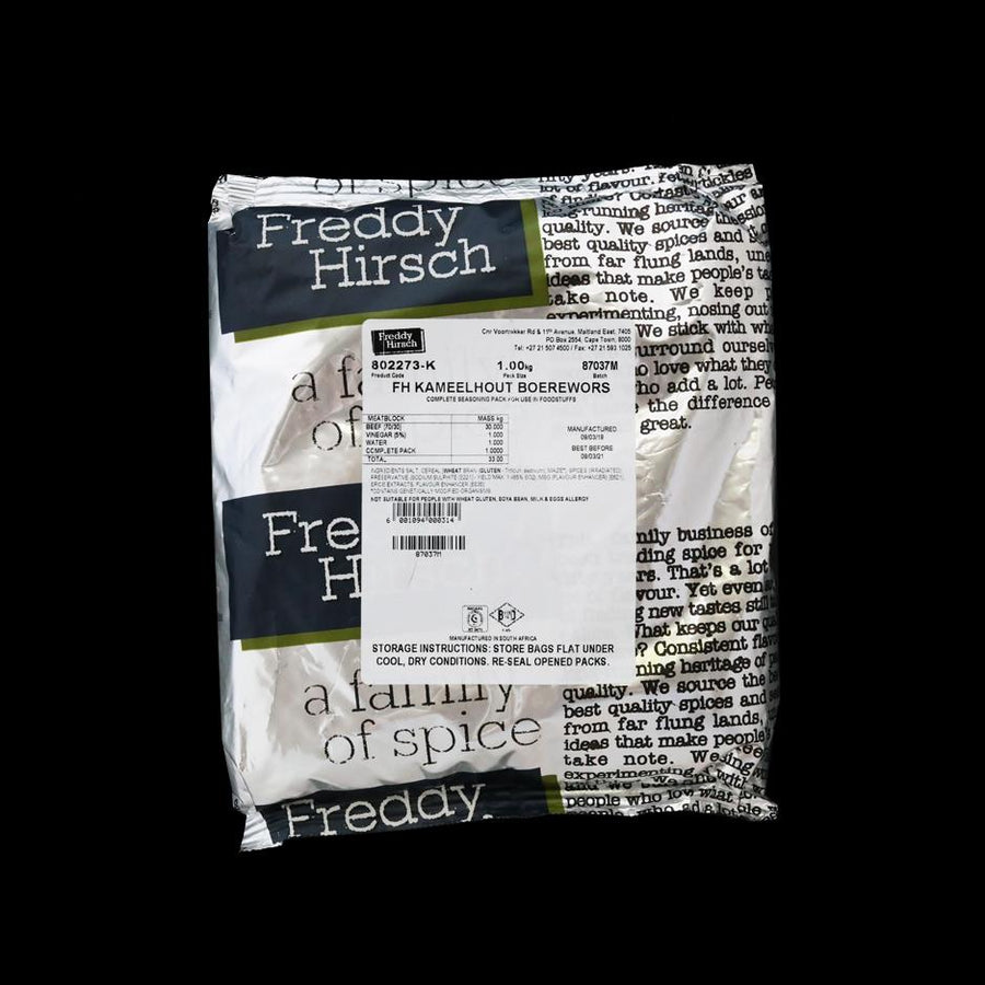 Freddy Hirsch Kameelhout Boerewors